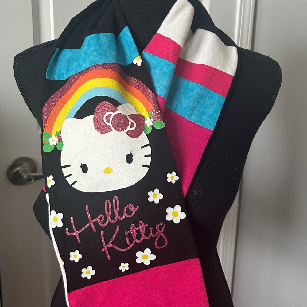 Hello Kitty child winter scarf rainbow